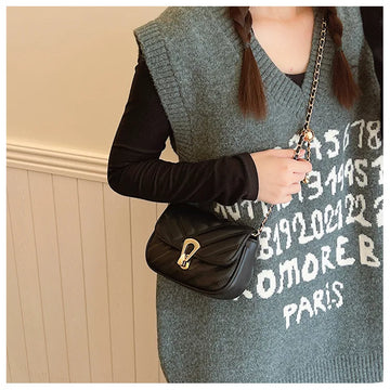 Qfdian Women Chain Small Square Bag 2025 New Fashion Single-shoulder Bag Shopping Outdoor Crossbody Bag